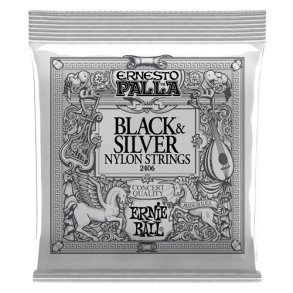 Ernie Ball 2406 Black & Silver nylon strings. Medium tension