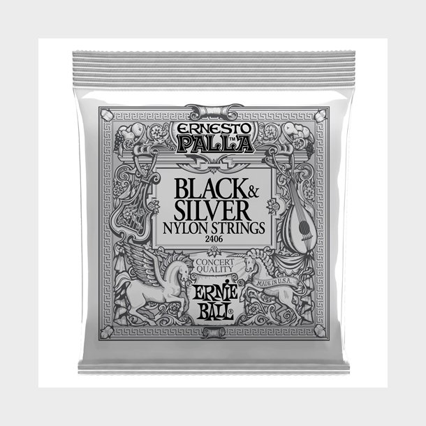 Ernie Ball 2406 Black &amp; Silver nylon strings. Medium tension