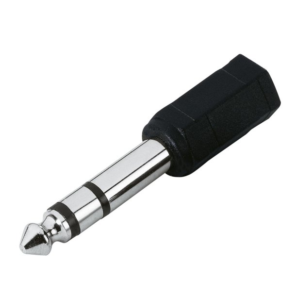 AH 7543 Adapter 3,5 mm stereo Jack hun til 6,3 mm stereo Jack