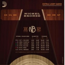 DAddario NB1047 Nickel/Bronze .010 - .047