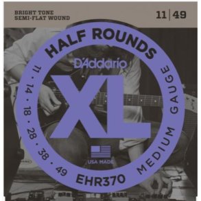 D�addario EHR370 Fretted Half Rounds. 011-049 Elguitar strenge