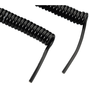 Mona CCX-5M Spiral Mikrofon kabel 5 Meter i sort.