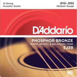 Daddario Western Guitar strenge 12 strenget. EJ39 012-052