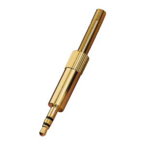 Mona Slim Mini Jack 3,5 mm i sort. stereo