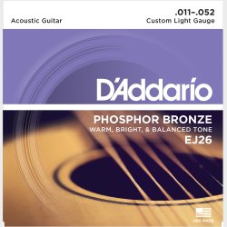 DAddario EJ26 Phosphor Bronze Custom Light .011 - .053